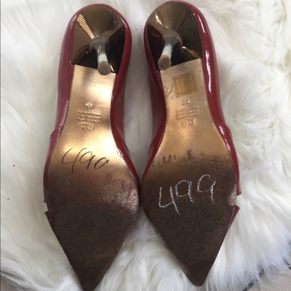 ALDO 👠 Red Patent Leather Cutout Stilettos - Picture 6 of 8